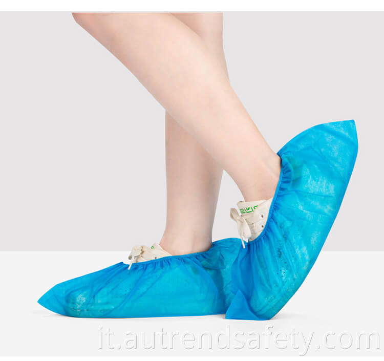 Wholesale Manufacturer Waterproof Foot Shoe Covers Disposable Non Woven Fabric Non Slip Boot Covers 4